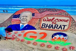 Sand sculpture at Puri to welcome Joe Biden