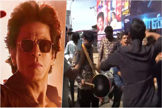 Video: With rolling drumbeats, Shah Rukh Khan fans flock to theatres to watch Jawan