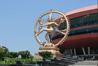 The world's tallest Nataraja statue outside the Bharat Mandapam