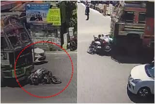 Bike Truck Collision Viral Video