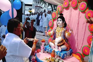Shri Krishna birthday celebration in Satna Jail