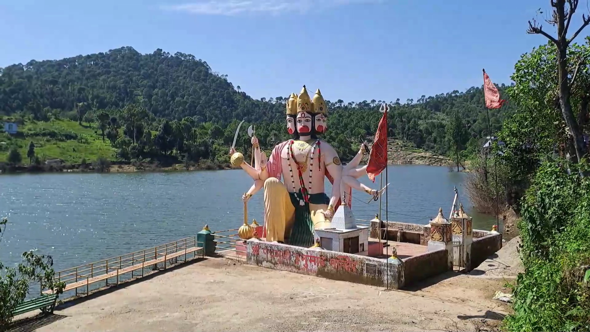 Kunt Bhayog Lake above danger mark in Mandi