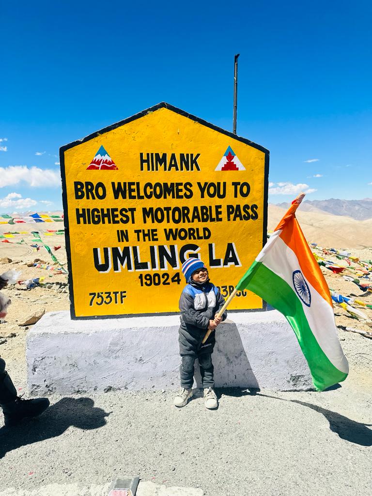 3 year old boy climbed Umling La Pass A unique achievement Jazeel Rehman