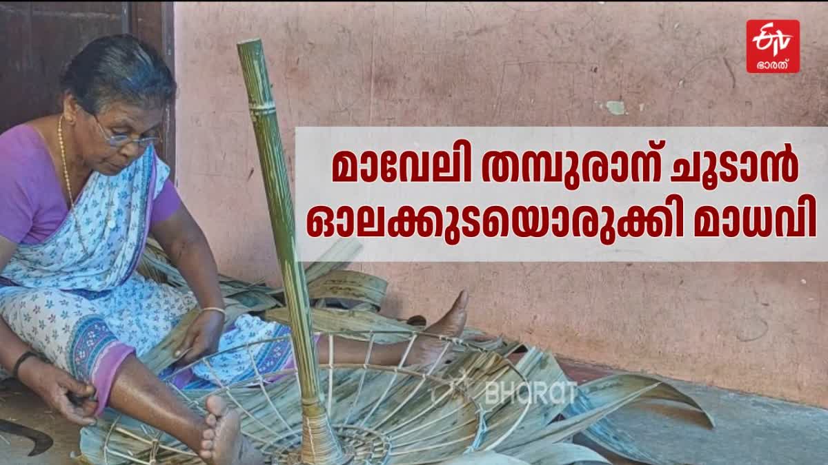 OLAKKUDA  TRADITIONAL UMBRIEL MAKING  PALM LEAF UMBRELLA MAKING  ഓലകുട നിർമാണം