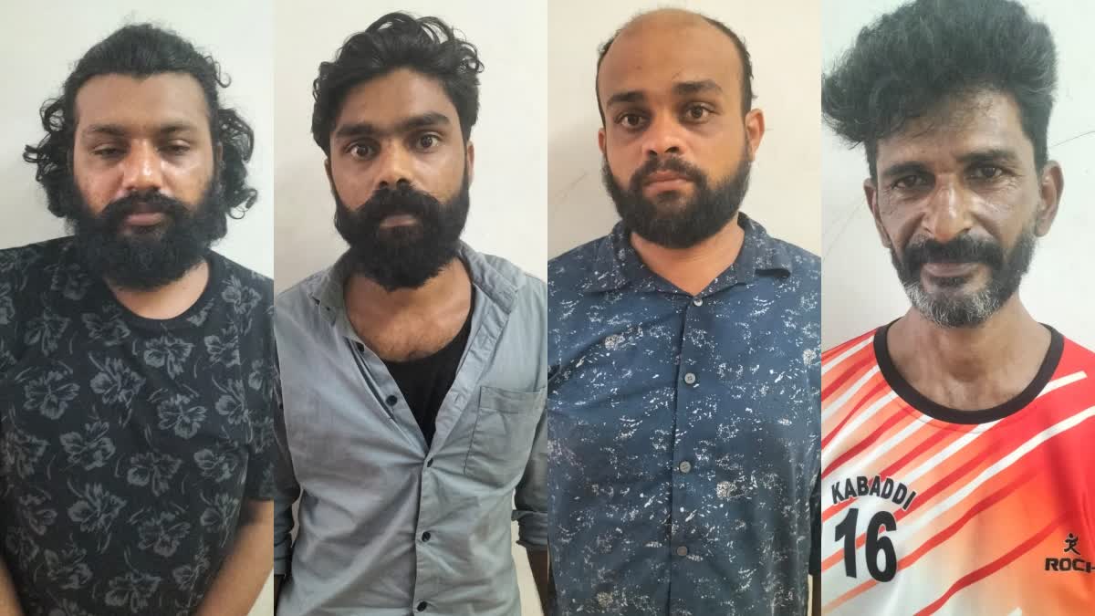 കഞ്ചാവുമായി 4പേർ പിടിയിൽ  DRUG ARREST IN KOZHIKODE  FOUR PEOPLE ARRESTED WITH GANJA  GANJA ARREST IN KOZHIKODE