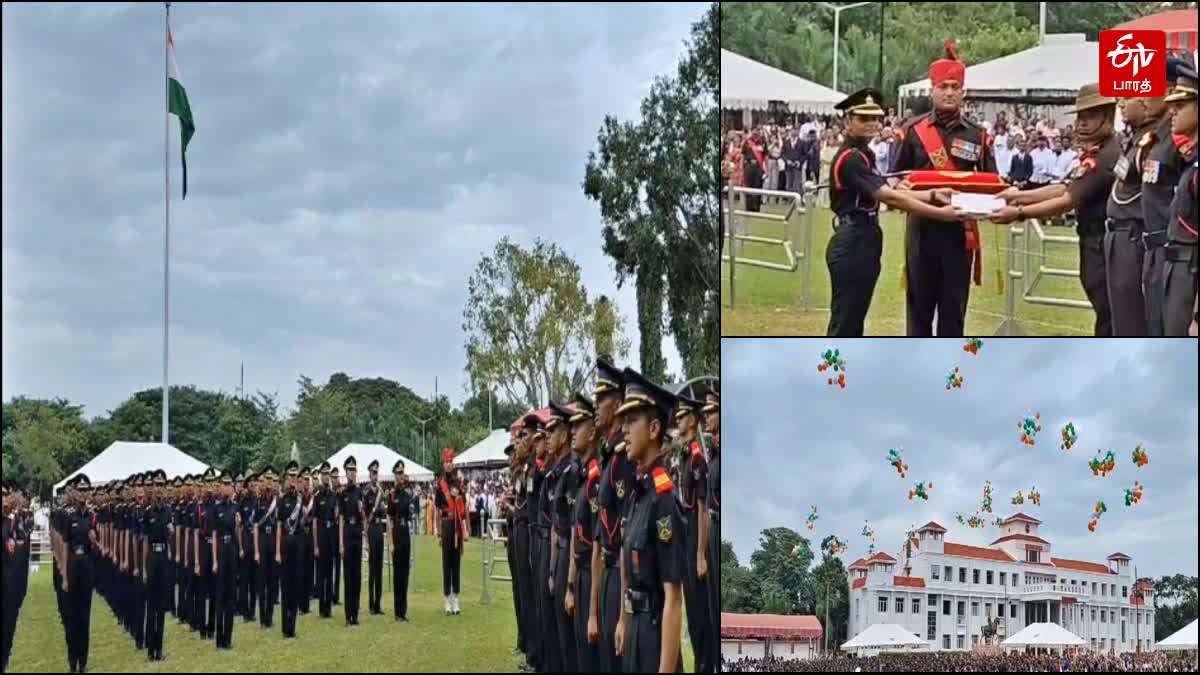 நிறைவு அணிவகுப்பு நிகழ்ச்சியில் ராணுவ வீரர்கள்