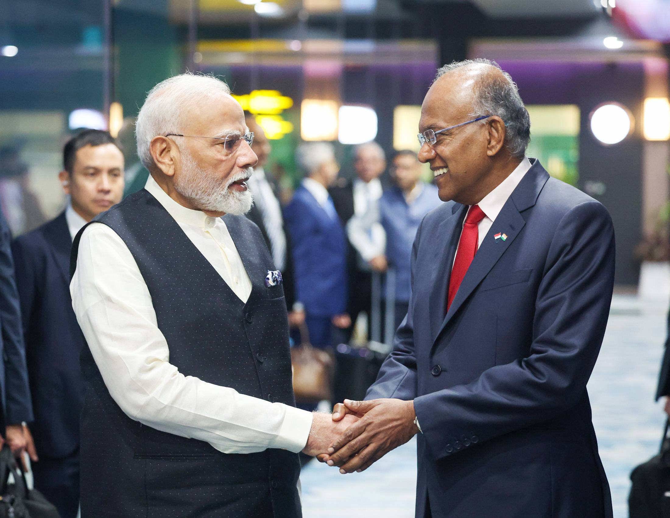 Prime Minister Narendra Modi leaves Singapore after a fruitful visit