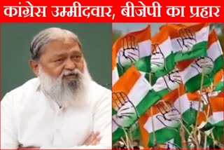 Anil vij on Congress Candidates