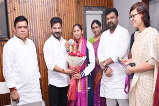 CM Revanth Felicitates Jeevanji Deepti