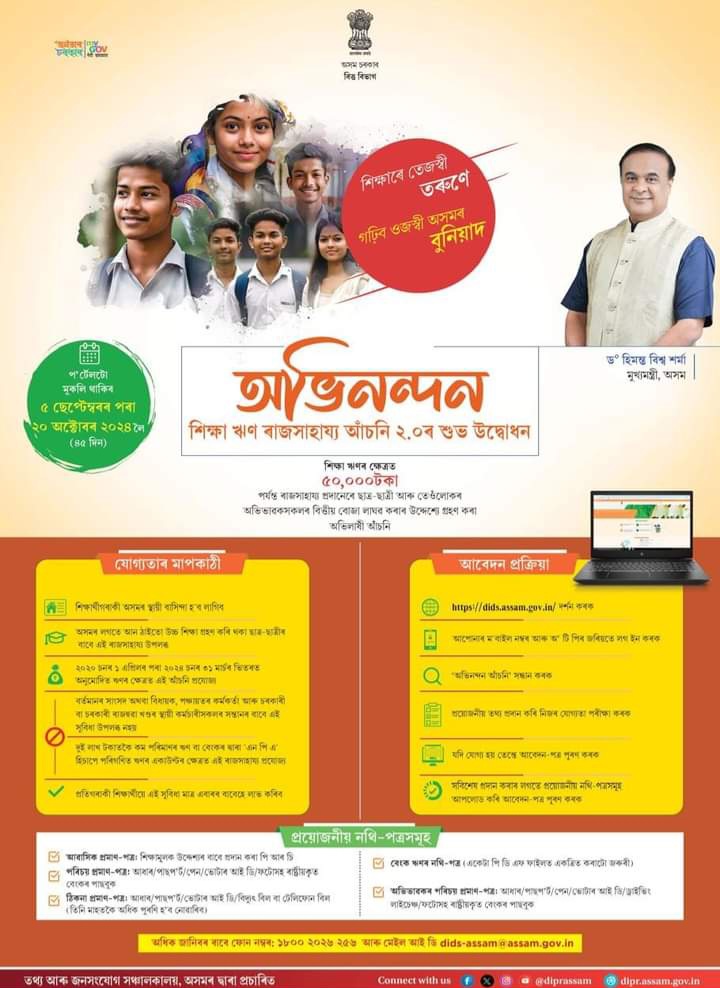 Abhinandan scheme for Educational Loan Subsidy