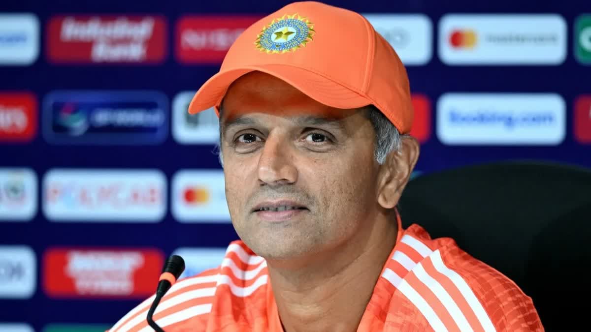 WORLD CUP 2023 INDIAN CRICKET TEAM HEAD COACH RAHUL DRAVID PRESS CONFERENCE IN CHENNAI