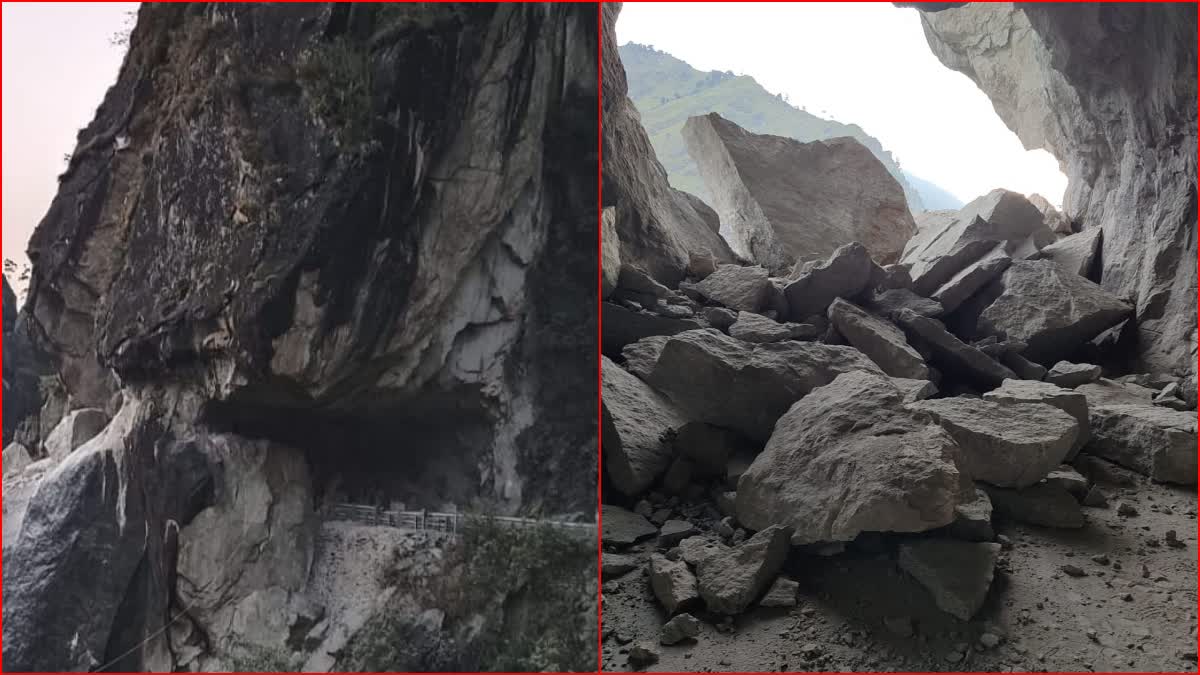 NH 5 blocked near Kinnaur mini tunnel