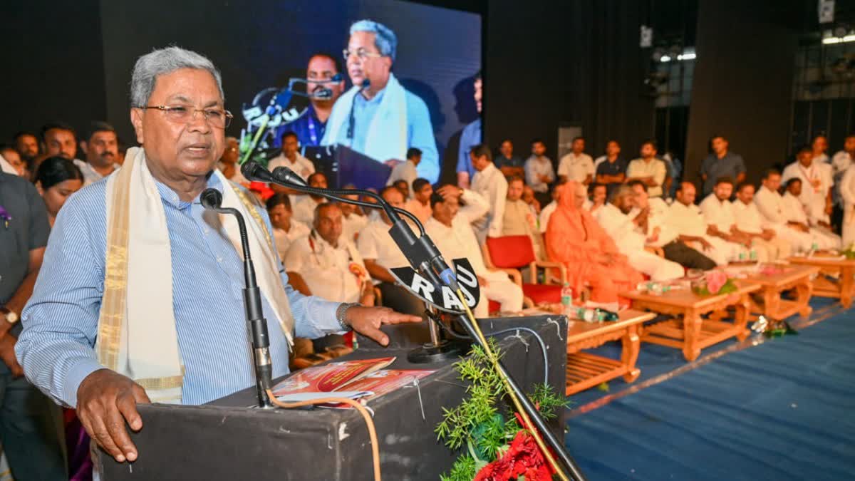 CM Siddaramaiah talks in Basava Jayanthi program at mysore