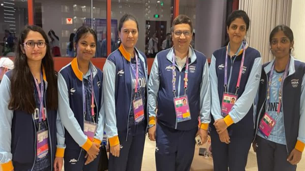 At Hangzhou Asian Games, the Indian men's and women's chess teams won silver medals.