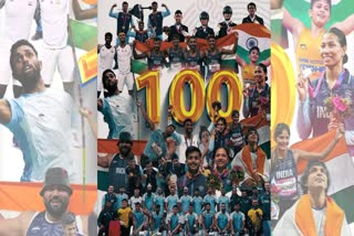 Indian contingent crosses the 100-medal mark after the Indian team won gold drubbing Chinese Taipei team in the women's Kabaddi final at the Asian Games here on Saturday. India's medal rally will end on best ever high on Saturday evening with competitions drawing to a close. The Indian contingent flew to China's Hangzhou to participate in the competitions with a slogan of 'Iss Baar, 100 Paar' and made it a reality with its victory over Taiwan by 26-25 in a closely fought final at the Games.