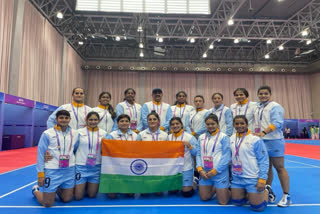 India crossed the 100-medal milestone after the Indian women's team bagged gold medal against Chinese Taipei in the women's Kabaddi final at the Asian Games here on Saturday.