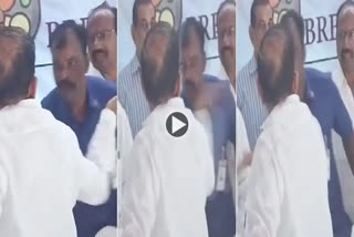 Telangana Home Minister Mahmood Ali slapped his gunman