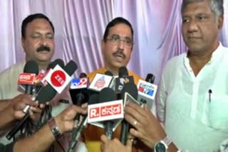 Union Minister Pralhad Joshi spoke to Suddhagaras in Dharwad.