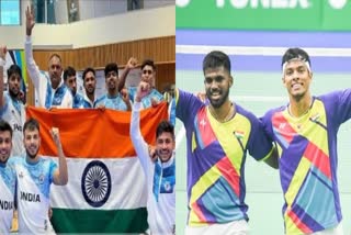 India Wins Gold In Mens Kabaddi  asian games 2023  India Wins Gold In Mens Badminton Doubles  asian games 2023 indian team  asian games 2023 latest news  asian games 2023 india medals  Kabaddi  Badminton  ഏഷ്യന്‍ ഗെയിംസ് 2023  പുരുഷ കബഡി ബാഡ്‌മിന്‍റണ്‍ ഡബിള്‍സ് സ്വര്‍ണം  പുരുഷ കബഡി  ബാഡ്‌മിന്‍റണ്‍ ഡബിള്‍സ്  സാത്വിക് സായ്‌രാജ് ചിരാഗ് ഷെട്ടി