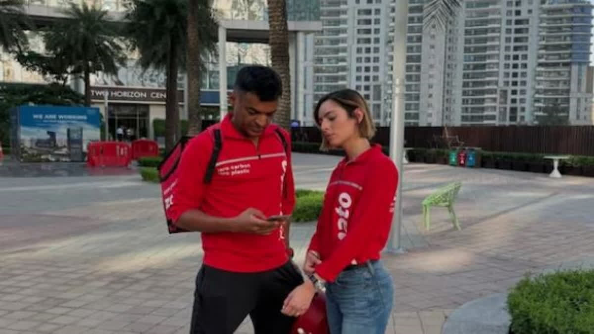 Zomato CEO Deepinder Goyal Turns Delivery Boy For A Day With Wife Grecia Munoz