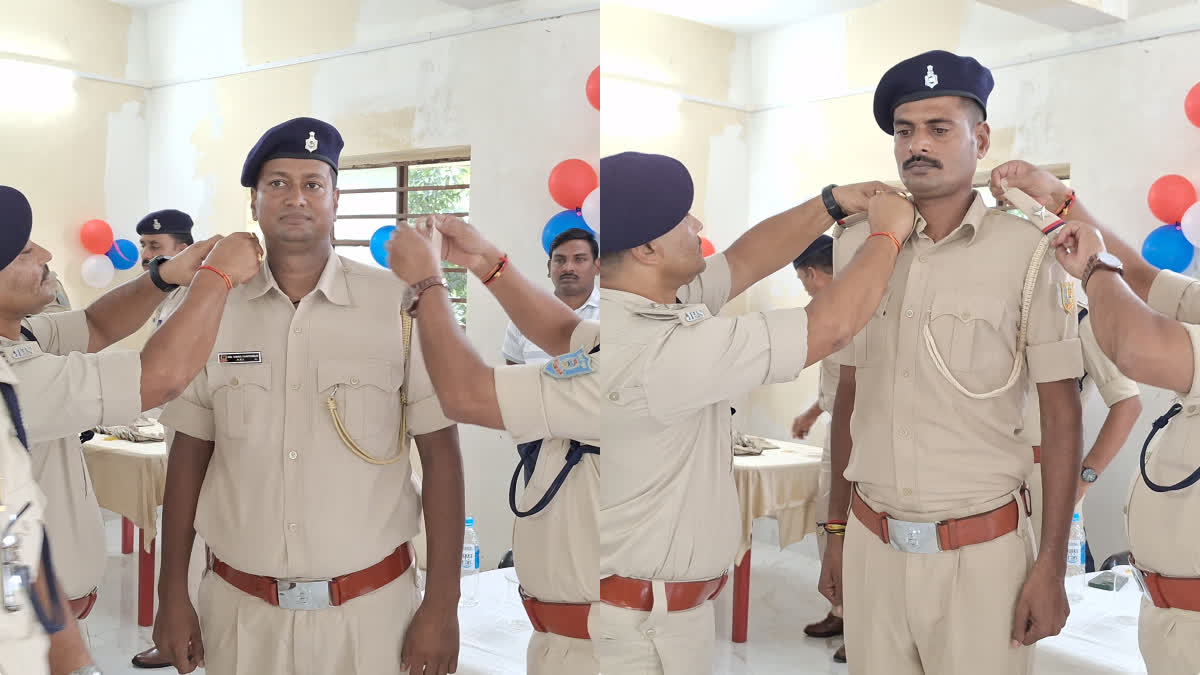 police-promotion-asi-rank-38-police-officer-star-pipping-cerrmony-pakur