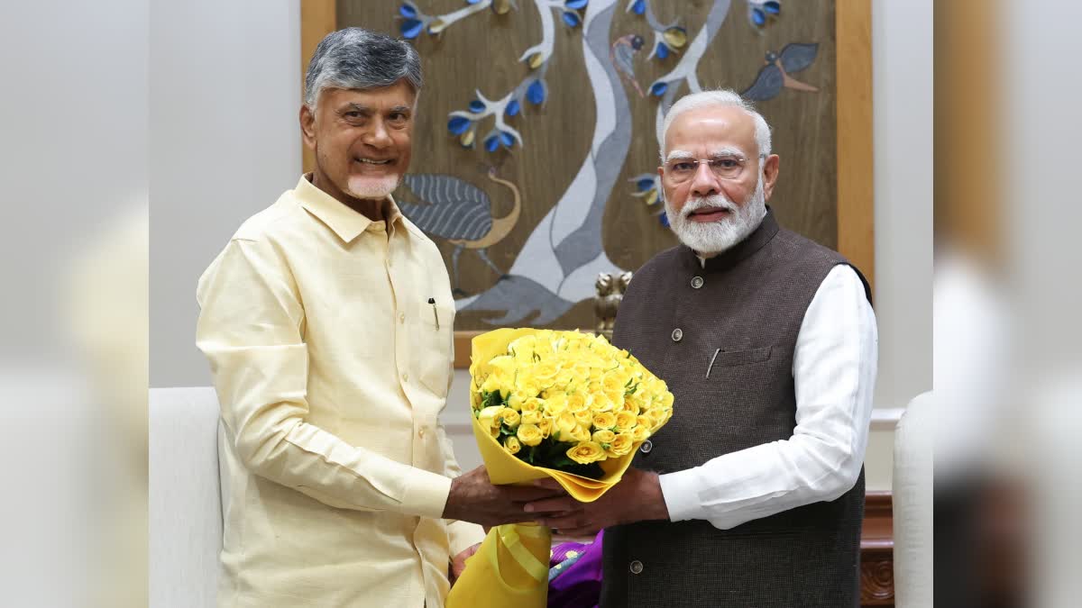 Andhra CM Chandrababu Naidu meeting with PM Modi