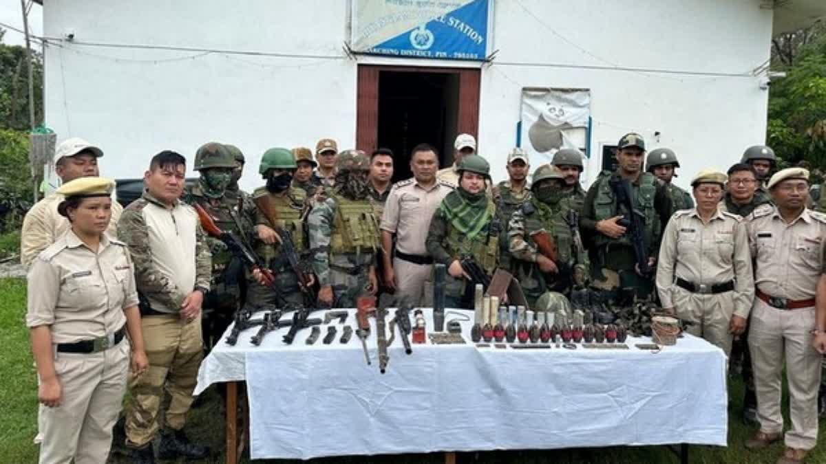 Security forces recover arms and ammunition