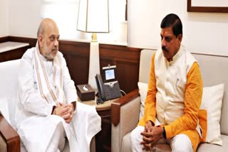 Mohan Yadav Amit Shah Meeting