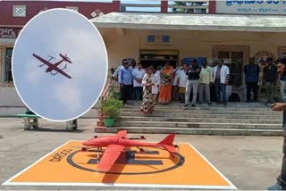 medicines delivering with drone in andhra pradesh