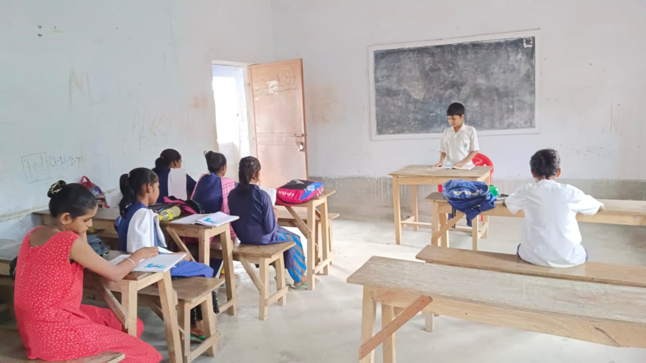 Students Taking Classes in School