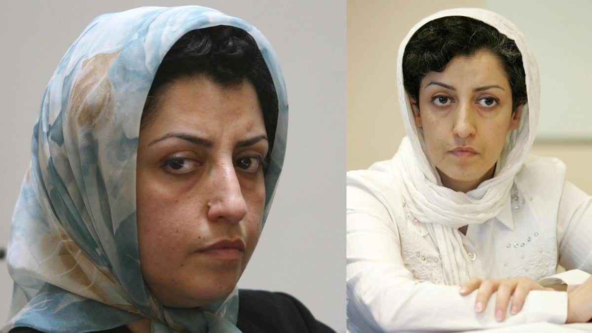 Nobel Peace Prize laureate Narges Narges goes on hunger strike hunger strike getting medical care Narges goes on hunger strike to protest the country mandatory headscarves Narges Mohammadi Nobel Peace Prize laureate വൈദ്യ പരിചരണം പരിമിതപ്പെടുത്തി ഹിജാബ്‌ നിർബന്ധമാക്കി സമാധാന നൊബേല്‍ ജേതാവ് നര്‍ഗസ് മുഹമ്മദി നര്‍ഗസ് മുഹമ്മദി ജയിലില്‍ നിരാഹാര സമരത്തിലേക്ക് ഇറാനിലെ മതപൊലീസ് മര്‍ദിച്ചു കൊന്ന മഹ്‌സ അമിനി ഇറാനിയന്‍ മനുഷ്യാവകാശ പ്രവര്‍ത്തക ഇറാനിയൻ ഭരണകൂടം ഹിജാബ് ധരിക്കാൻ വിസമ്മതിച്ചു വനിത തടവുകാർക്കും ഹിജാബ് നിർബന്ധിത ഹിജാബ്‌ narges mohammadi Nobel Peace Prize winner Narges Mohammadi hijab issue Iran