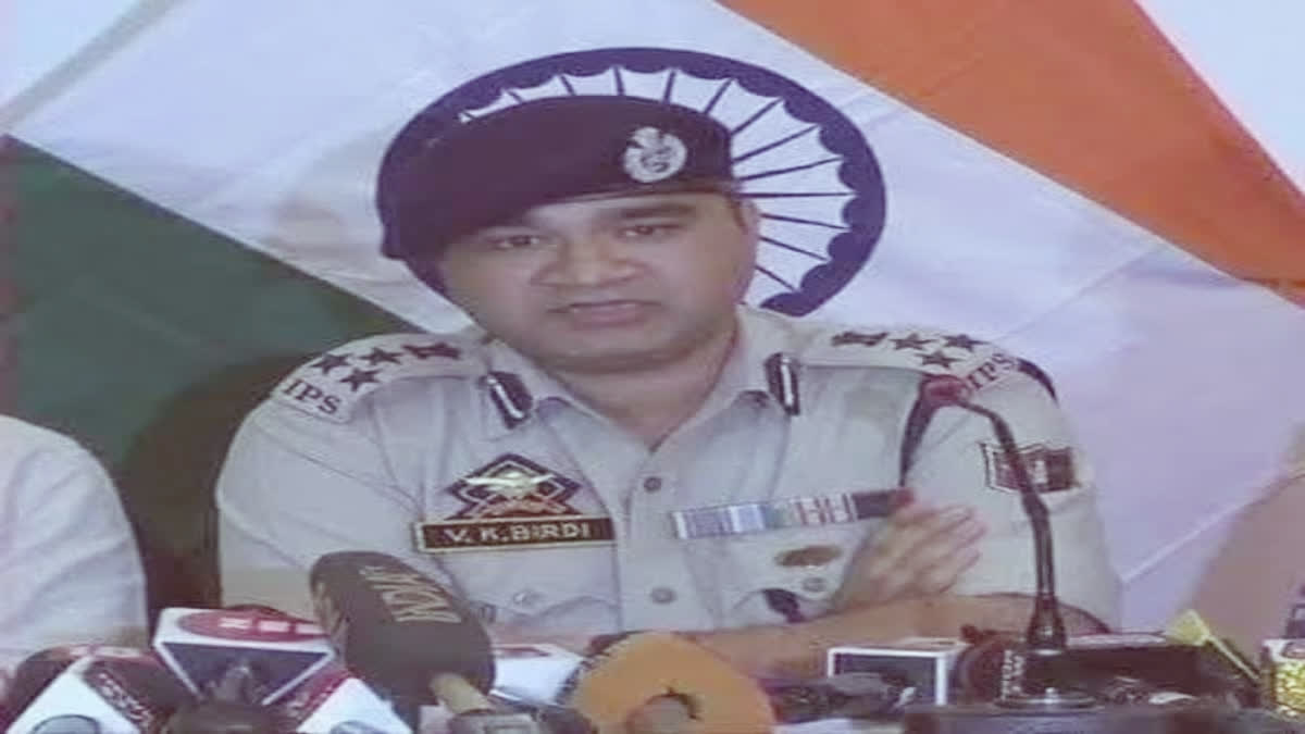 V K Birdhi is new IGP Kashmir