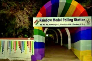 The 'rainbow' polling station, located in Pakhanjur-3 of the Kanker district in Chhattisgarh portrays a historcial move in the electoral landscape marching towards the a powerful example of inclusivity and equal representation. Also, women voters have outnumbered men in 16 out of the 20 assembly seats where polling is taking place in the first phase.