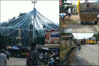 muncipality workers arrangements for ycp bus yatra in kanigiri