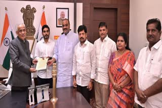 Led by Nara Lokesh TDP leaders met the governor