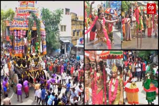 thirukalyana festival and chariot car festival at thoothukudi