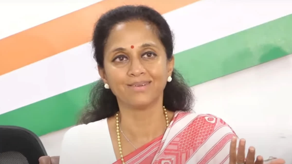 File photo of NCP (SP) working president Supriya Sule