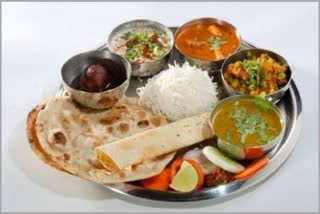 COST OF HOME COOKED VEG THALI