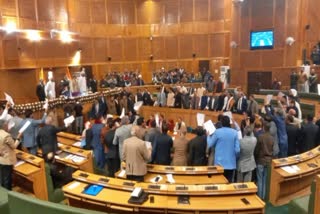 UPROAR IN JKASHMIR ASSEMBLY