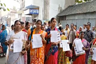 Women in Sandeshkhali Protest Against Firhad Hakim