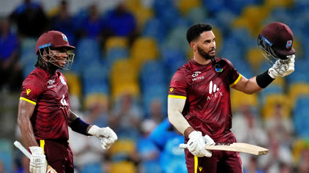 Keacy Carty and Brandon King scored centuries as West Indies defeated England by eight wickets in the third ODI and clinched the series 2-1.