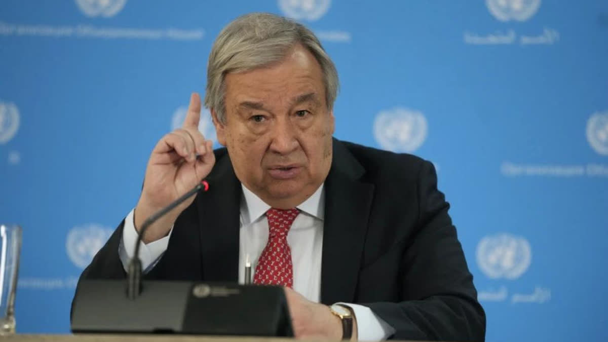 U.N. Secretary-General Antonio Guterres used a rarely exercised power to warn the Security Council on Wednesday of an impending "humanitarian catastrophe" in Gaza and urged its members to demand an immediate humanitarian cease-fire.