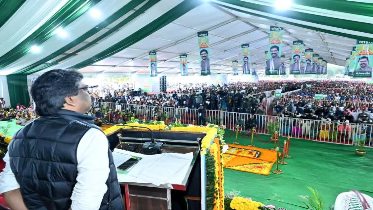 CM Hemant Soren in Potka