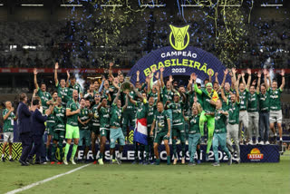 Palmeiras emerged as the winner of the Brazilian league after they drew 1-1 at Cruzeiro on Wednesday and defended their tile.