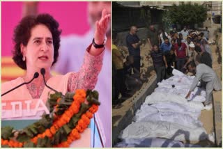 priyanka gandhi slams merciless bombing of gaza