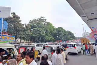 Traffic Jam Near LB Stadium