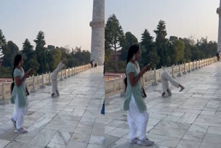 Viral video of tourist practising yoga at Taj Mahal, ASI orders probe