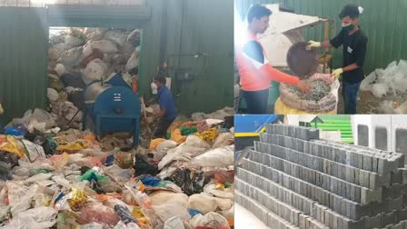 Making Tiles With Plastic In Mysuru