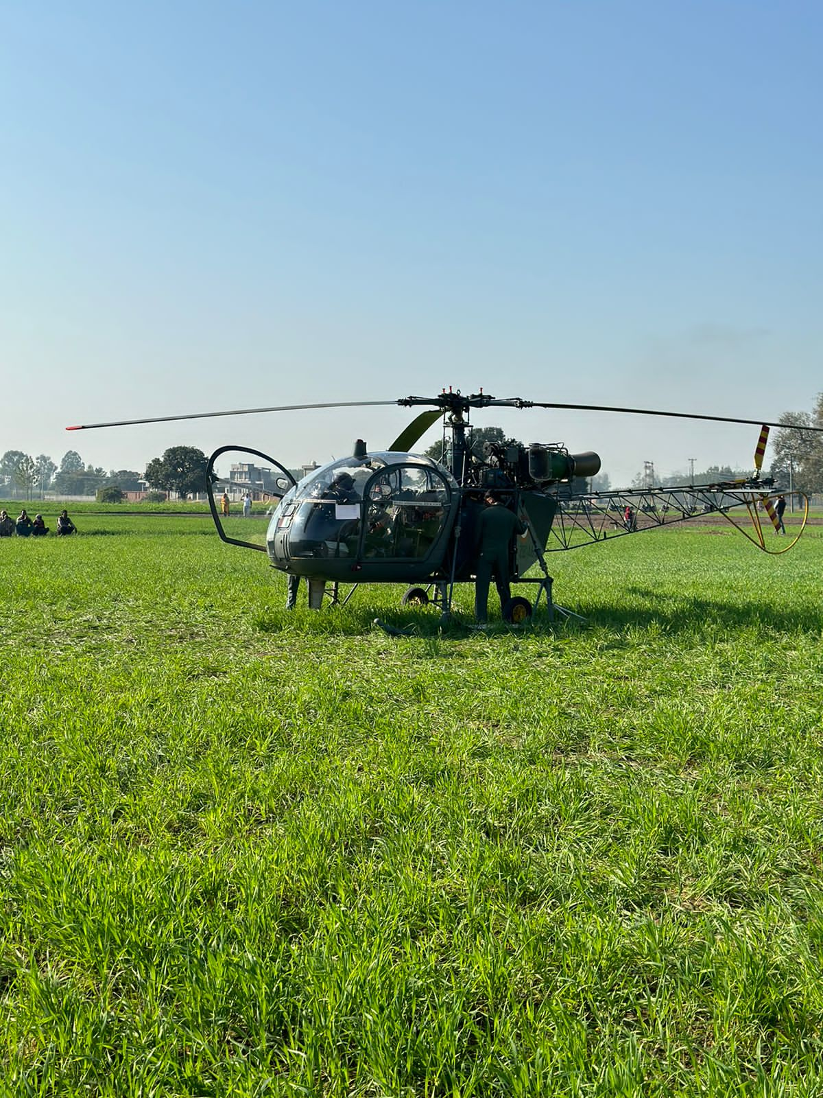 Yamunanagar army helicopter Emergency landing