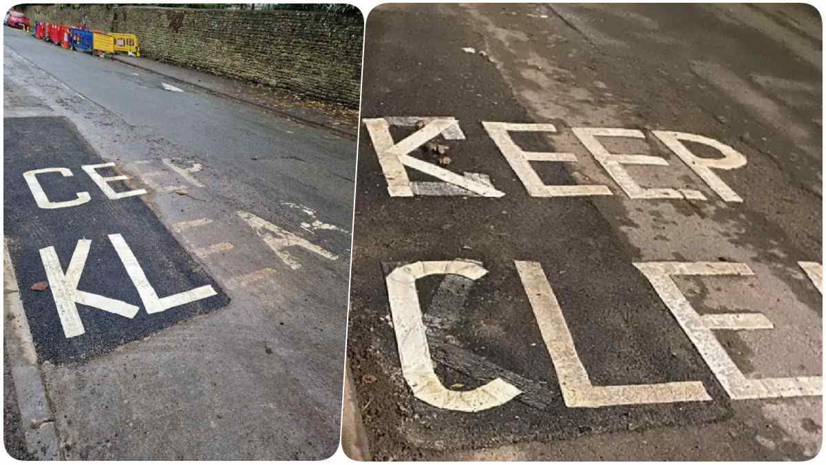 UK: ‘Embarrassing’ Typo In Road Marking Repainted; Residents, Social Media Users Express Dismay